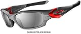 OAKLEY DUCATI STRAIGHT JACKET Sunglasses BLACK IRIDIUM / DARK GREY DUCATI RED 12790