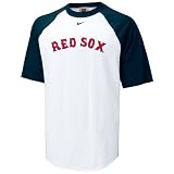 Nike Boston Red Sox White Rollin MLB Raglan T-shirt