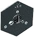 Manfrotto 130- 14 Hexagonal Quick Release Mounting Plate 1/4- 20-Inch Thread with Flush Mounting Screw