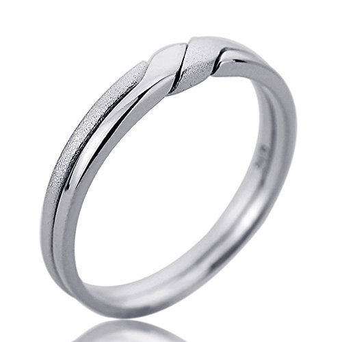 Sterling Silver 3mm Two Piece Celtic Knots Puzzle Ring Engagement Ring, Rhodium Plated