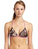 Realtree Women's Halter Triangle Bra with Heart Logo pnk
