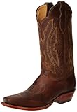 Justin Boots Women's U.S.A. Domestic Western 12" Boot Wide Square Double Stitch Toe Leather Outsole,Tan Distressed Vintage Goat,8 C US