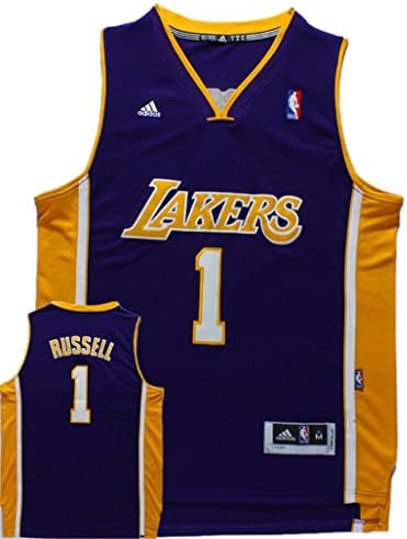 Lakers 1 D'Angelo Russell Purple New Revolution 30 Swingman Jersey Size-XL