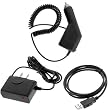 Car+Wall+USB Charger Cable for BlackBerry Bold 9700 9650 Tour 9630 Curve 8530 8520