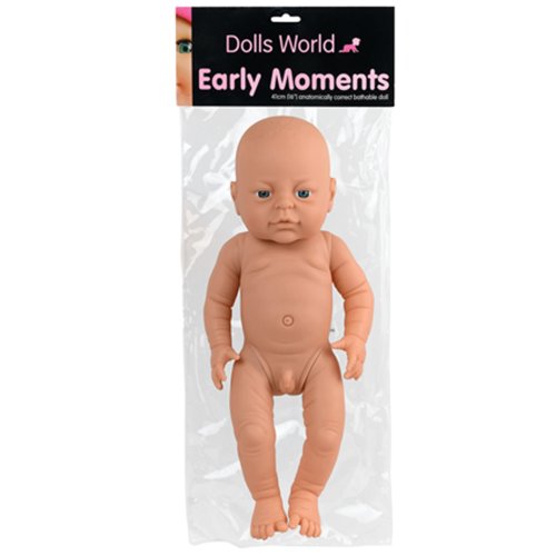 Childrens Toyshop  Toys : Early Moments Doll - Boy White