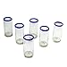 Drinking glasses, 'Cobalt Classics' (set of 6)