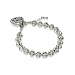8-Inch Silver Marcasite Lantern & Heart Link Bracelet Chain Jewellery