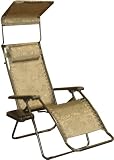 Bliss Hammocks GFC-435J Gravity Free Recliner with Sun Shade and Drink Tray