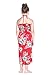 Girl Hawaiian Halter Dress in Hibiscus Red