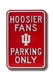 INDIANA HOOSIERS HOOSIER FANS Parking Only AUTHENTIC METAL PARKING SIGN (12 X 18)