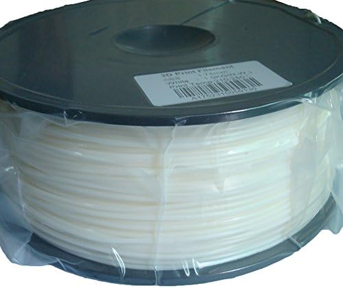 Mcshow 1.75mm 1kg Spool(2.2lbs) PLA 3D Print Filament for 3D Printer Pen White Dimensional Accuracy +/- 0.05mm