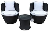 Rattan Garden Furniture, Orlando 2 Seat Vase Set inc FREE Luxury Outdoor Cover, machine washable covers!