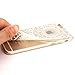 iPhone 6 Case, iPhone 6s Case,JAHOLAN TPU Silicone Gel Soft Clear Case Cover for Iphone 6 6S - Blue Circle Flower Tribal Mandala
