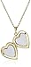 14k Yellow Gold Filled Engraved Heart Locket, 18