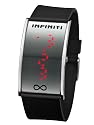 INFINITI Red Dwarf Silver Black Montre LED Tr&egrave;s L&eacute;ger