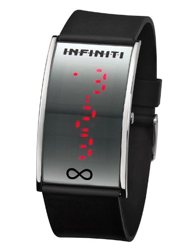 INFINITI Red Dwarf Silver Black LED Uhr Sehr leicht