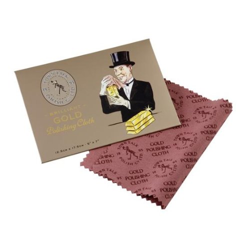 Town Talk Small Brilliant Gold Polishing Cloth - 12.5cm x 17.5cm - 5
