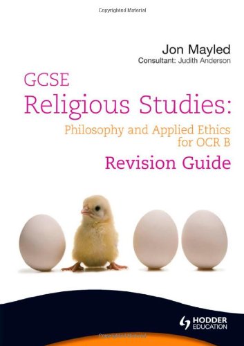 gcse religious studies philosophy  applied ethics revision guide for ocr b ocr gcse religious studies