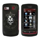 BLACK VIKING SKULL SNAP ON HARD SKIN FACEPLATE PHONE SHIELD COVER CASE FOR LG XENON GR500 + BELT CLIP