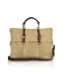 Ghibli Beige Croco Stamped Suede Large Tote Bag