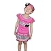 Baby Butterfly Headdress & Baby Girl's Rose Zebra Dress &T-shirt Size 3mos-6yrs