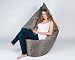 Hugs Indoor/Outdoor Bean Bag Chairs, Taupe