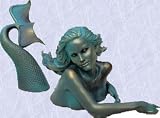 Mermaid Statue Medieval Sculptural Home Garden Swimmer New