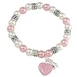 Breast Cancer Awareness Stretch Charm Bracelet Fashion Jewelry