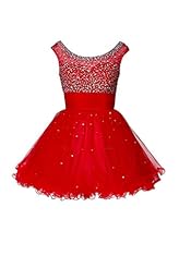 Plus Size Scoop Neck Short Beaded Satin/Tulle Cap Sleeves Evening Dress/Bridesmaid Dress/Prom Dress/Wedding Party Dress 