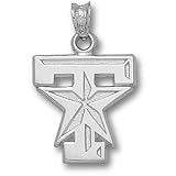 Texas A&M University T Star Logo 5/8 Pendant (Silver)