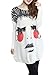 ELLAZHU Women Baggy Face Print Knit Pullover Sweater Onesize GY269 Face