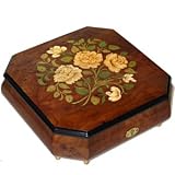 Italian Inlaid Music Box and Jewelry Box