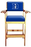 Duke Blue Devils Single Spectator Chair - Oak Finish