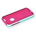 iPhone 6 Case, oneCase™ Hybrid High Impact Shockproof Protective Case Hard Plastic+Soft Silicon Rubber Armor Defender Case Cover for Apple iPhone 6 4.7 inch Screen with Stylus & Screen Protector (Light Blue/Rose Red)