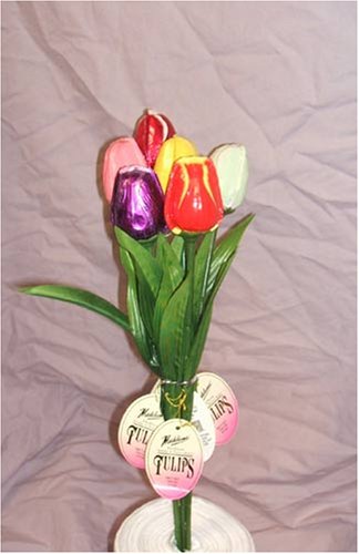 Say I Love you with Chocolate Tulips 6 beautiful tulips by Madelaine Chocolates
