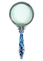 The Write Style Magnifying Glass with Glass Handle- Blue