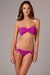 Robin Piccone Hand Sewn Pleats Molded Bandeau Top
