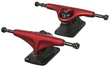 Tensor Response Mid Magnesium (Set of 2) Skateboard Trucks - 5.0 inch - Red Hanger / Black Base