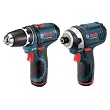 Bosch CLPK22-120 12-Volt Lithium-Ion 2-Tool Combo Kit (Drill/Driver and Impact Driver) with 2 Batteries, Charger and Case
