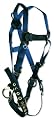 FallTech 7018 Contractor Full Body Harness with 3 D-Rings and Tongue Buckle Leg Straps, Universal Fit