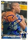 Sean Rooks Autographed/Hand Signed Basketball Card (Minnesota Timberwolves) 1994 Upper Deck CC #276