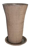 Home Fashion 11 Inch Kerala Vase with Saucer
