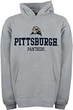 Pittsburgh Panthers Youth Grey Tackle Twill Hooded Sweatshirt
