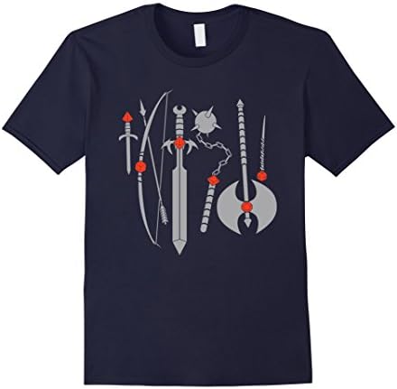 Men's Dungeon Arsenal | Dice|Dragon Role Playing | RPG Geeky Shirt Small Navy