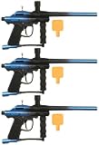 Viewloader High Voltage Remanufactured Paintball Gun - 3 Pack - Blue