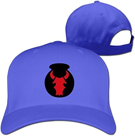 34th RedBull Infantry Division SSI Unisex Adjustable Solid Trucker Cap RoyalBlue