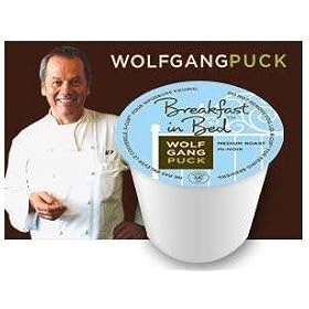 Wolfgang Puck Breakfast in Bed for Keurig Brewers, 24 K-Cups with 2 Organic Green Tea Bags
