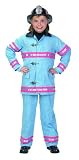 Jr. Fire Fighter Suit, size 8/10 (blue/pink)