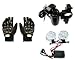 Auto Pearl Premium Quality Bike Accessories Combo Of Pro Biker Skid Proof Full Finger Racing Gloves Black 1 Pair. & Premium Quality Bike USB Charger. & Premium Quality Car 1 Pair 3 LED warning lamp strobe flash Offroad fog light (White). RS.1123.00