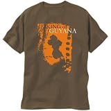 T-Shirt Brown  King Of Guyana  Country